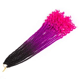 Synthétique Cheveux Sénégalais Torsion <span class=keywords><strong>Crochet</strong></span> Tresses Cheveux 1 Pcs/Lot 100 g/Pc 60CM 22 Racine Ombre Tressage Cheveux Extensions - Product Image 3