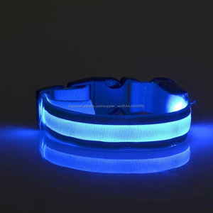 Wholesale Promotional electric choke mail dog harness Correa Led flashing necklace - Product Image 5