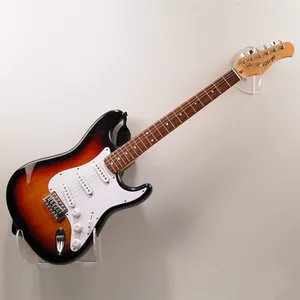 Premium duvara monte şeffaf akrilik gitar ekran tutucu