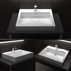 Corians Lavabo Acryl feste Oberfläche Kunststein Toilette Badezimmer Waschbecken