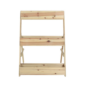Planteur <span class=keywords><strong>en</strong></span> <span class=keywords><strong>bois</strong></span> de jardin <span class=keywords><strong>en</strong></span> cascade, 3 niveaux de planteur de légumes Vertical, pont de Patio, balcon, boîte de plantes d'herbes, lit de jardin <span class=keywords><strong>en</strong></span> <span class=keywords><strong>bois</strong></span> - Product Image 2
