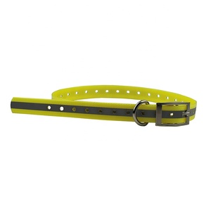 <span class=keywords><strong>Collar</strong></span> de perro de TPU ajustable de alta calidad con hebilla de cinturón de aleación de Zinc patrón sólido plástico de nailon personalizado para caminar de entrenamiento