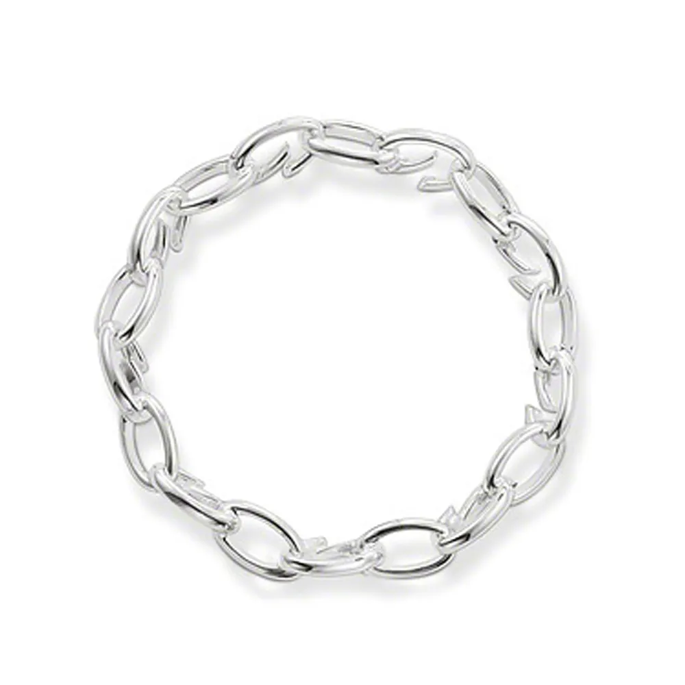 Fashion Silver Chain Design Couples Love Link Chain Bracelet