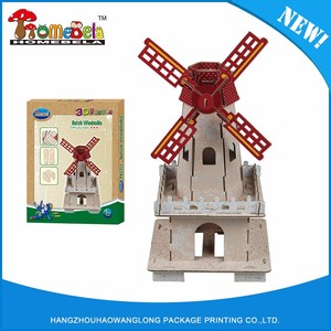 Personnalisés recycler papier 3d <span class=keywords><strong>maison</strong></span> puzzle/diy construire mon monde 3d puzzle/gadget jouet - Product Image 2