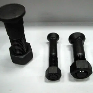 Excavator track shoe bolts & nuts , 40Cr material 10.9-12.9 high hardness track bolt and Nut