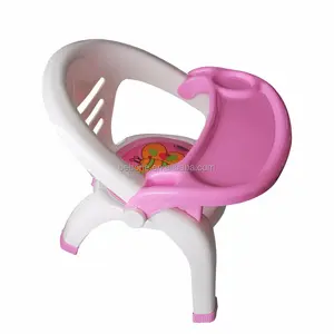 Cadeira de alimentação infantil, design colorido sala de jantar móveis em plástico empilhando bebê