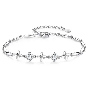 CZCITY顶级品质新款时尚欧式925纯银诞生石珠光魅力手链女