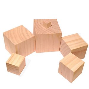 Bloque de Madera de Pino Lijado Suavemente, Cubos de Madera de <span class=keywords><strong>2</strong></span> Pulgadas, <span class=keywords><strong>Bloques</strong></span> de Madera Natural Personalizados - Product Image 3
