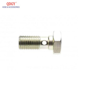 Matériel de fixation de haute qualité en acier inoxydable frein hydraulique tuyau ligne raccord de tuyau M12x1 <span class=keywords><strong>M10</strong></span> simple Double boulon Banjo creux - Product Image 2