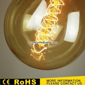 Grande taille PS52 Edison <span class=keywords><strong>ampoule</strong></span> 220V <span class=keywords><strong>E27</strong></span> <span class=keywords><strong>40W</strong></span> 60W 100W Vintage tungstène décoratif Edison lampe - Product Image 6