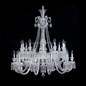 Elegante <span class=keywords><strong>Lampadario</strong></span> Barocco in Cristallo <span class=keywords><strong>Vintage</strong></span> Italiano con Paralume in Tessuto per Arredamento Casa - Product Image 5