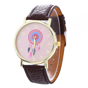 <span class=keywords><strong>El</strong></span> último Diseño Color Mezclado Mujeres Reloj Pulsera de Cuero Encanto Del <span class=keywords><strong>Cazador</strong></span> de Sueños - Product Image 4