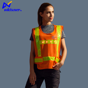 رخوة التكتيكية شرطة أدى ضوء شبكة سلامة سترة عاكسة - Product Image 1