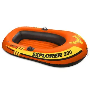 volar barcos en venta Suppliers-Barco inflable barato, barco de pesca de plástico, kayak inflable asiento de natación para juegos de agua