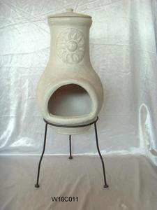Cheminée en <span class=keywords><strong>terre</strong></span> <span class=keywords><strong>cuite</strong></span> rustique personnalisée faite à la main pour la décoration de jardin en plein air - Product Image 4