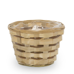 Cina fornitore All'ingrosso di Bambù Rotondo <span class=keywords><strong>Felce</strong></span> fioriera cestino - Product Image 1