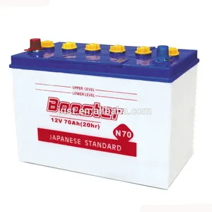 12V 70ah japan standard lead acid car battery for manufacturing plant