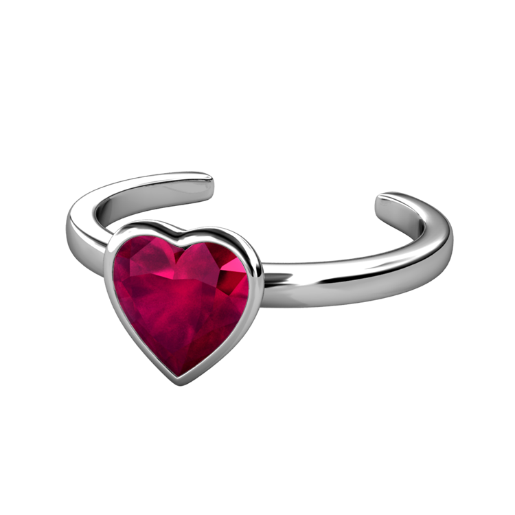 Ottone di qualità con placcatura in oro bianco 18K colore rosso