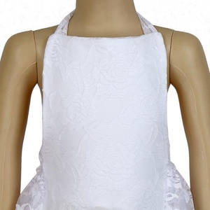 nuevo diseño Boutique niños verano sin mangas Halter atado Color sólido encaje <span class=keywords><strong>blanco</strong></span> chica Flor del mameluco <span class=keywords><strong>mono</strong></span> del bebé - Product Image 3