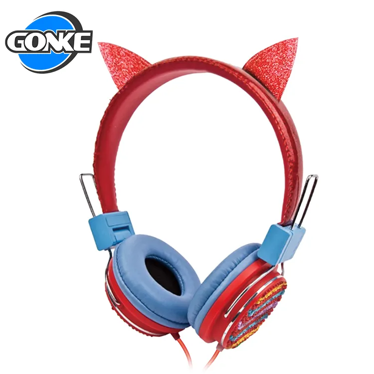 Caldo arcobaleno stereo trasduttore auricolare delle cuffie lucido PC wired gaming headset per i bambini