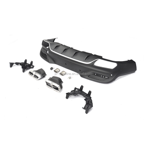 De plástico de GLE350 difusor trasero para Mercedes s Ben z sobre las clase GLE350 GLE400 GLE63 AMG 2016-2017 con escape - Product Image 3