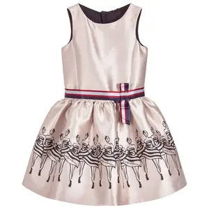 New design elegant sleeveless puffy dresses for girls