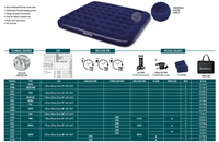 Matelas pneumatique de camping Bestway 67003, mobilier de chambre à coucher, utilisation intérieure ou extérieure