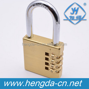 YH1235 Top <span class=keywords><strong>Security</strong></span> 3-Dial combinazione lucchetto in ottone <span class=keywords><strong>antifurto</strong></span> finitura lucida Password sblocca - Product Image 4