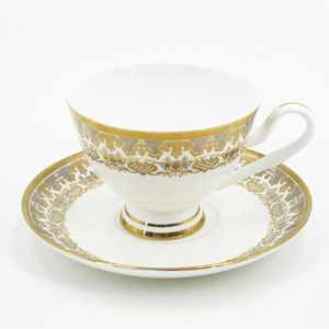 Taza y platillo de café y té de hueso, diseño dorado, china, gran oferta - Product Image 4