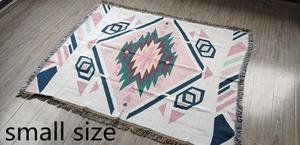Custom Pattern and Size Geometric Cotton Polyester Jacquard <strong>Woven</strong> Sofa Throws <strong>Blanket</strong> - Product Image 5