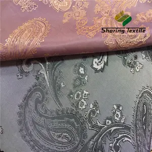 Wholesale Tr Jacquard Big Paisley Suit Lining Stock Fabric Poly Rayon Paisley Jacket Lining Fabric Poly Viscose Paisley Lining