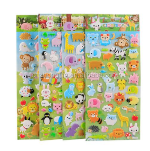 Phim Hoạt Hình Dán <span class=keywords><strong>3D</strong></span> Bong Bóng Bọt Trang trí Vinyl Dán PVC Xe Puffy Dán Cho Trẻ Em Chàng Trai Cô Gái - Product Image 4