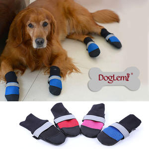 Temps froid doux anti-dérapant <span class=keywords><strong>chien</strong></span> chaussons grand <span class=keywords><strong>chien</strong></span> hiver patte protecteur extérieur chaussures et chaussettes pour animaux de compagnie - Product Image 2