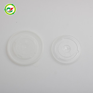 Desechable PS plástico PET plana Tapas de cúpula café sorber tapas fabricante - Product Image 5