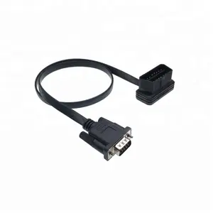 Góc Bên Phải 16PIN OBD2 Nữ Để DB9 Nam Cáp Mở Rộng