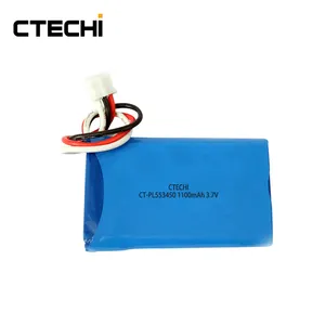 CTECHi rechargeable 553450 3.7V 1100mAh lithium polymer Battery