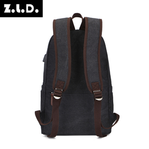 Solid Color School <strong>Laptop</strong> <strong>Backpack</strong> Outdoor Canvas <strong>Backpack</strong> Women Vintage Business <strong>Backpack</strong> <strong>Laptop</strong> - Product Image 5