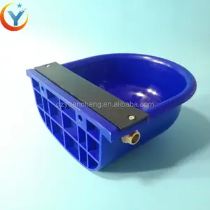 Customize Round type plastic cattle sheep horse pig water drinking bowl for cattle trough