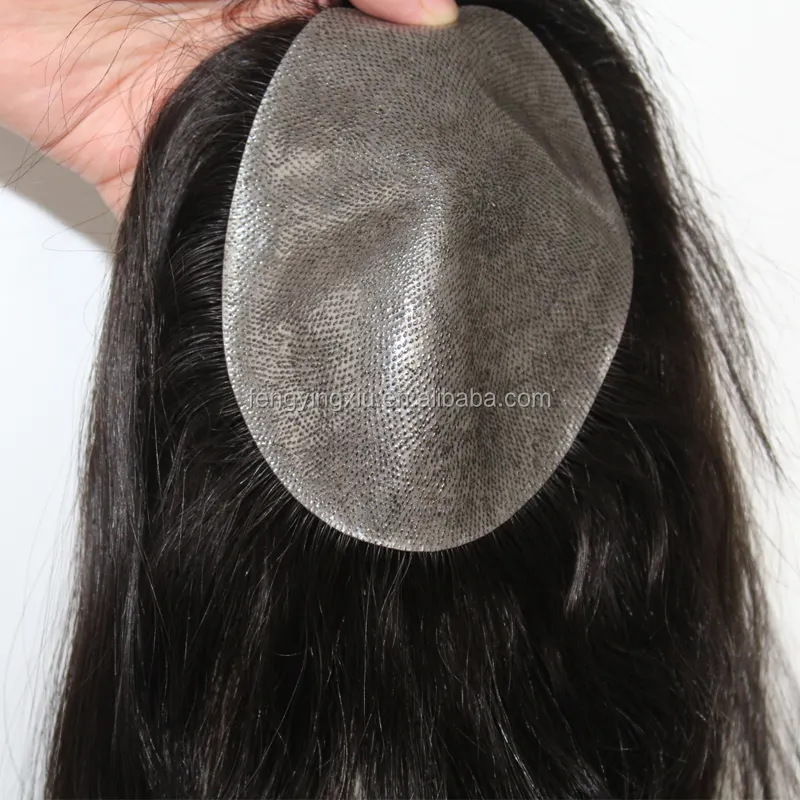 최고의 인간의 머리카락 slik 기본 Toupee 고품질 여자 머리 toupees