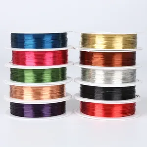 0.3/0.4 mm Ten colors mixed 80/100/150 Meters Copper Wire Beading Wire For DIY Jewelry Findings Craft Making Accessories