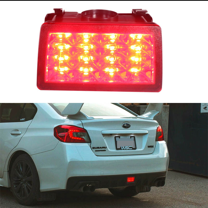 F1 Style Smoked Lens Red LED Rear Fog /Brake /Tail Lights For Subaru WRX STi XV F1 Style Smoked Lens Red LED Rear Fog /Brake /Tail Lights For Subaru WRX STi XV