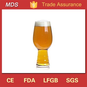 Ondulado base belga cerveza <span class=keywords><strong>pale</strong></span> <span class=keywords><strong>ale</strong></span> vidrio taza de cerveza negra - Product Image 1