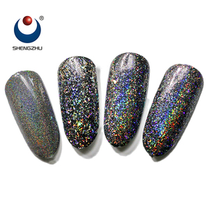 Pigmento Holográfico Plateado, Cambio de Color Iridiscente, <span class=keywords><strong>Pintura</strong></span> Metálica Irregular con Escamas de Unicornio - Product Image 1