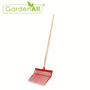 Used garden tools broad manure hay fork hoe GARDEN ALL best top quality gardening rake used 18 teeth plastic bedding garden fork