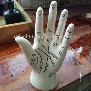 Scultura in Porcellana della Mano per la Palmistry, <span class=keywords><strong>Lettura</strong></span> della Palma e Libretto di Occultismo Wicca - Product Image 2