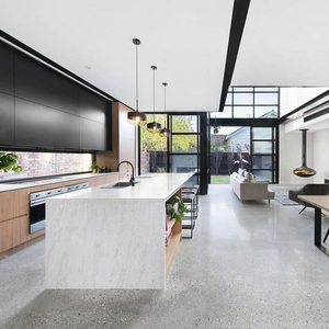 2024 Hangzhou Vermont Custom Best Price <strong>Walnut</strong> Wood Color Kitchen <strong>Cabinets</strong> Modular Kitchen <strong>Cabinet</strong> Design - Product Image 2