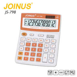 工厂直接美丽的太阳能 12 位数字桌面计算器与 2 种方式的力量 - Product Image 4