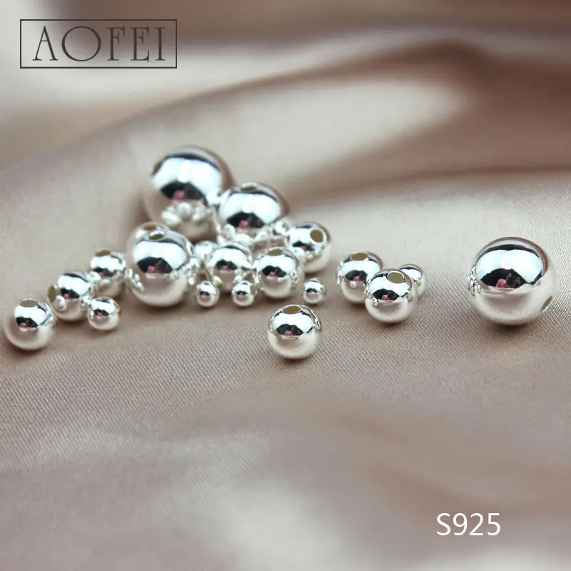 Hot Sale Real S925 Sterling Silver Charm Bead For Making Jewelry Bracelet