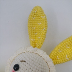 Decorazione per Cameretta, Giocattolo Organico all'Uncinetto per Neonati, Bambola Imbottita, Coniglietto Pasquale Amigurumi - Product Image 4