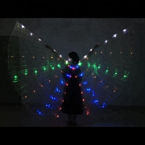 Bestcance Ailes de danse orientale illuminées LED ISIS <span class=keywords><strong>WINGS</strong></span> RAINBOW GOLD White <span class=keywords><strong>Silver</strong></span> <span class=keywords><strong>Wings</strong></span> - Product Image 4